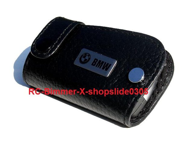 画像1: BMW E65 E66 7シリーズ用本革キーケース◆レッドステッチ (1)