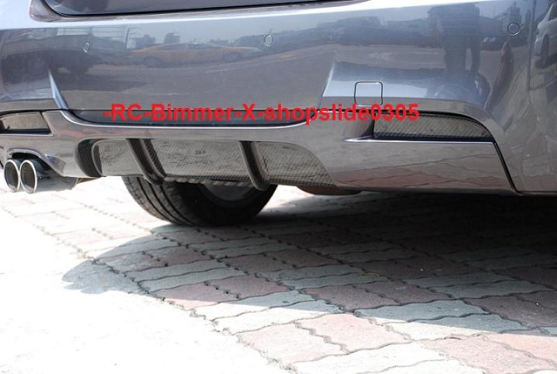 画像1: BMW E90 LCI Mスポーツ用リアカーボンデフューザー/318/320/325/330/335 (1)