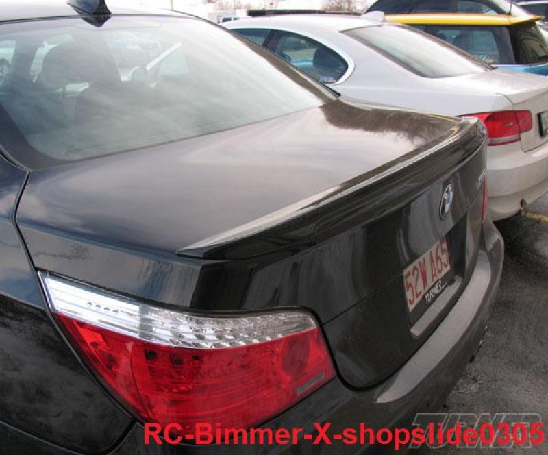 画像1: ◆BMW E60 M5タイプ リアトランクカーボンスポイラー/綾織/M5対応/リアウイング/リアスポイラー/Mエアロ/520/525/528/530/540/550/M5/hamann (1)