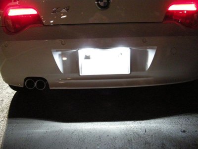 画像3: /BMW汎用タイプE63/E87/E85用玉切れキャンセラー内蔵48連LED(SMD)ライセンスライトセット/ナンバー灯/ライセンスランプ/