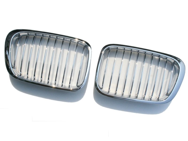 画像1: ロングセラー商品◆BMW E46 98-01 前期セダン用クロームセンターグリル/キドニーグリル/クロームグリル/318/320/323/325/328/330/クロスカーボン (1)