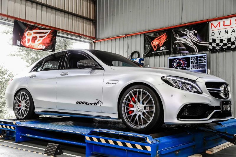 イノテック ベンツAMG W205/X205 C63/C63S用バルブ付きチタン製