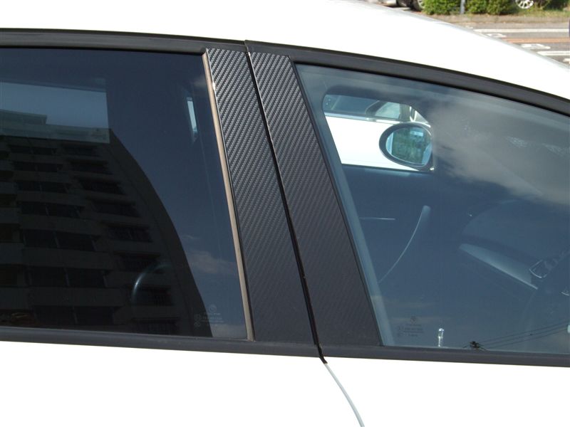 メルセデス・ベンツ W211 Eクラスセダン用リアルカーボンセンターピラー6点セット/綾織カーボン/クロスカーボン/人気商品
