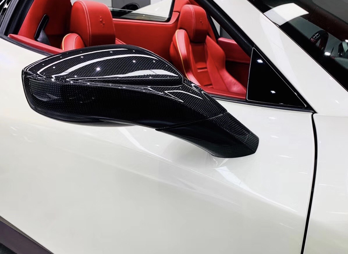 フェラーリ 458イタリア クーペ/スパイダー用本物カーボン製ドアミラー