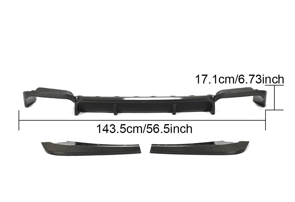 ◇BMW F97 X3M用 3DDスタイル リアカーボンディフューザー/ディフェーザー/リアスポイラー/アンダー/綾織カーボン/リアウイング /パフォーマンス