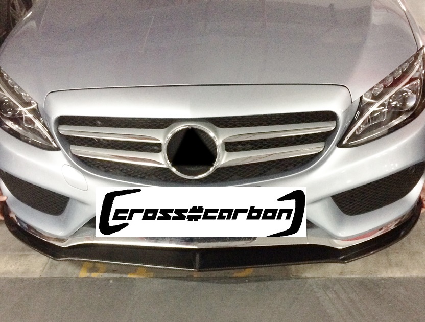 ベンツ W5 スポーツタイプバンパー用カーボンリップスポイラー C250 C180 C0 ベンツ W5 スポーツタイプバンパー用カーボンリップスポイラー C250 C180 C0
