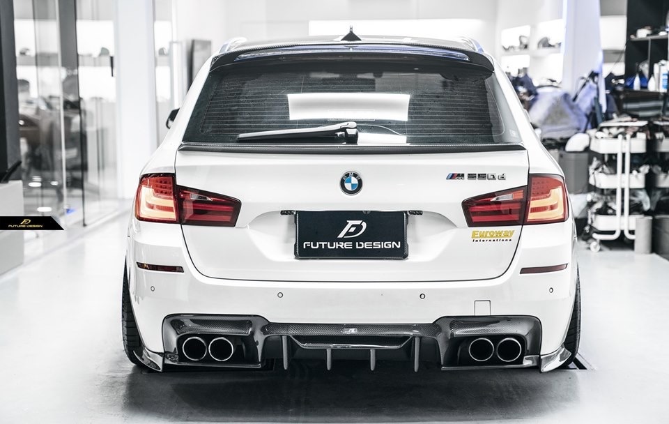 ◇BMW F11ツーリング/M5用4本出しDTMカーボンディフューザー リアハッチンスポイラー リアルーフスポイラー セット/ばら売り可能/523/528/535/540/550/リアスポイラー/ルーフウイング/ディフェーザー