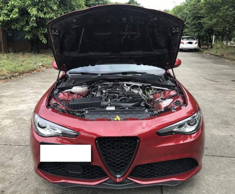 アルファロメオ ジュリア クアドリフォリオタイプ ダクト付 カーボンボンネット エンジンフード Alfa Gta 本物カーボン 人気商品 Guilia アルファロメオ ジュリア クアドリフォリオタイプ ダクト付 カーボンボンネット エンジンフード Alfa Gta 本物カーボン 人気商品 Guilia