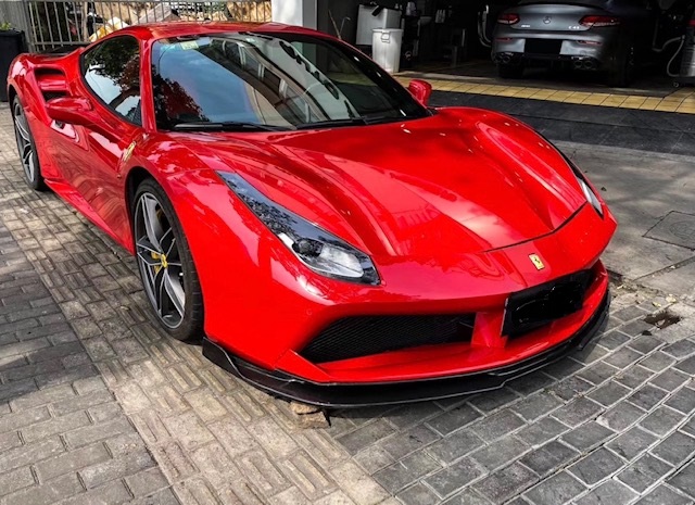 フェラーリ 488 GTB Nタイプ スポイラー グロッシードライカーボン