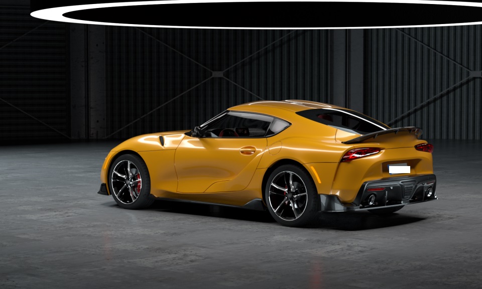 車のスポイラー スープラ A90 A91 2020 2021 2022 2023 GR スタイル ABS プラスチック リア トラン GR Supra A90 - SIXDESIGN