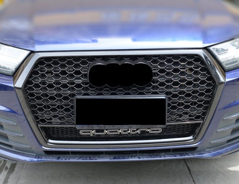 公式 Audi アウディ A4 S4 フロントグリル ブラック フレーム メッキ